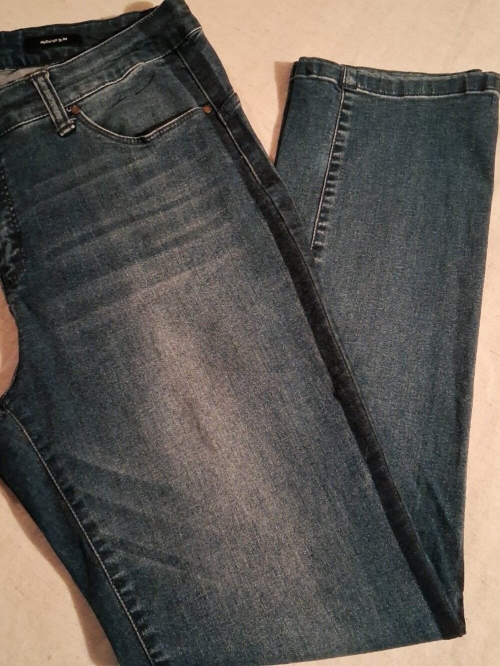 Jones New York Madison Slim Jeans Size 14 Dark Wash Mid Rise